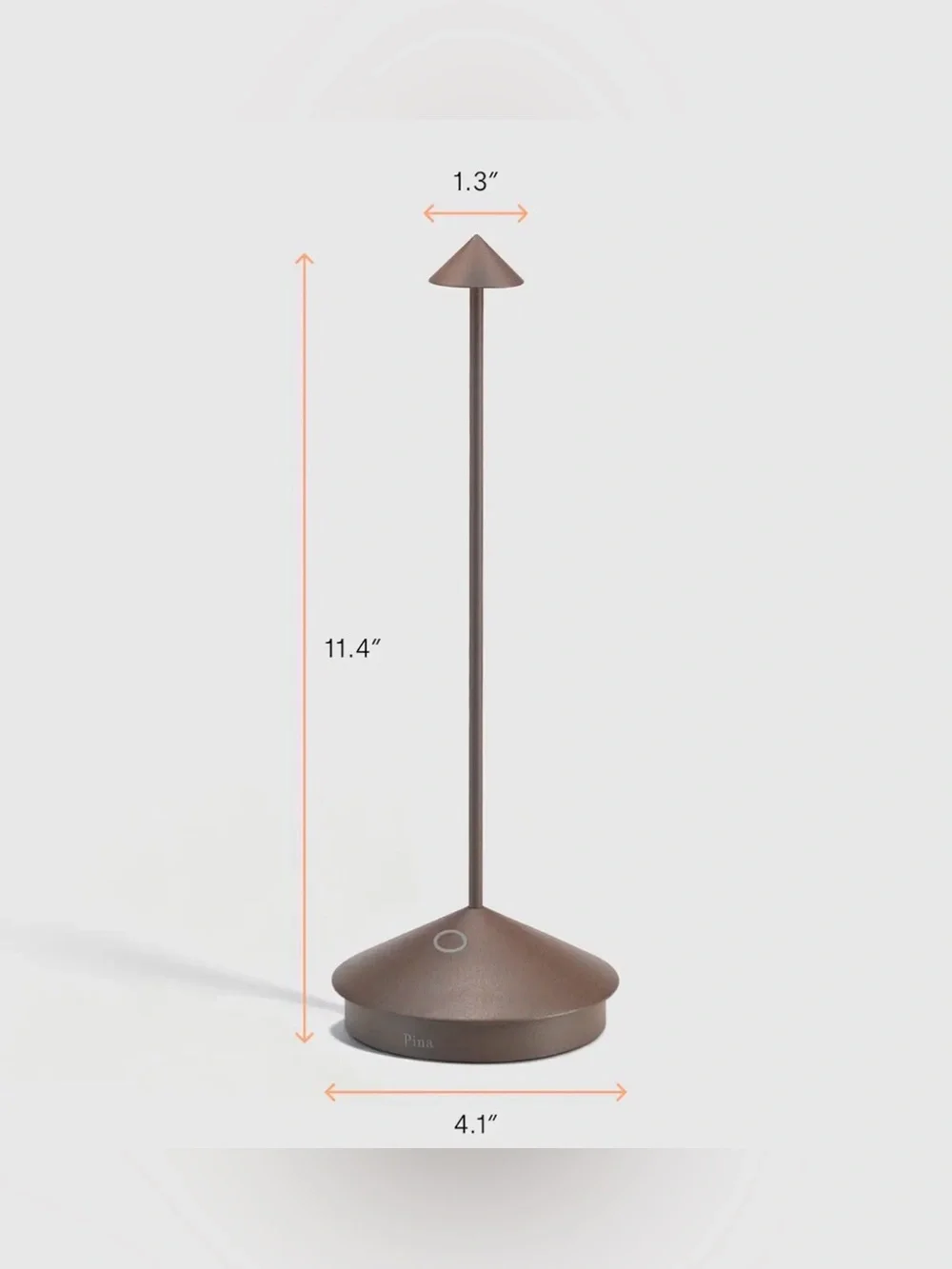 Zafferano pina pro wireless touch lamp - color Rust